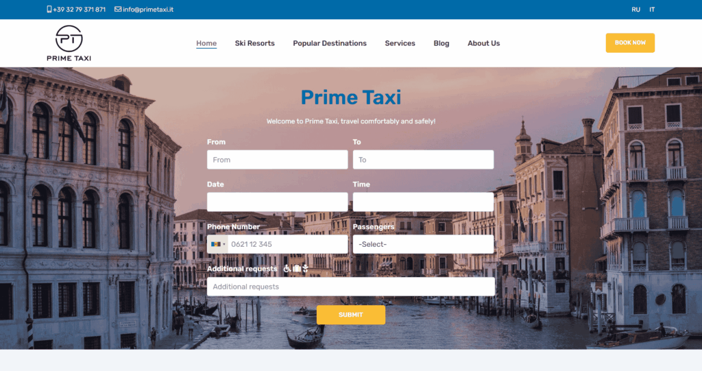 Creare Site Web Primetaxi.it