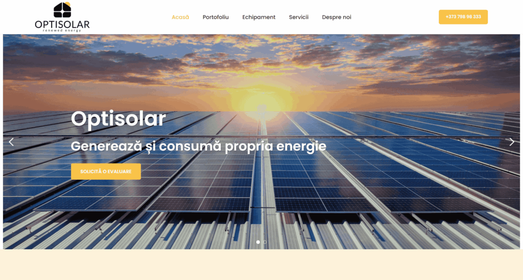 Creare Site Web Optisolar.md