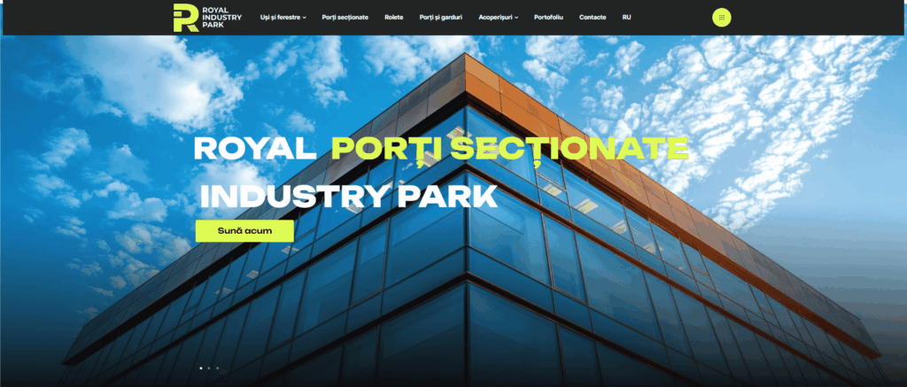 Creare site Royalpark.md