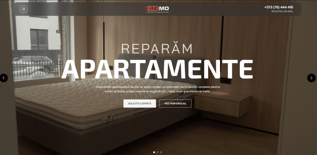 Creare site ReMo.md